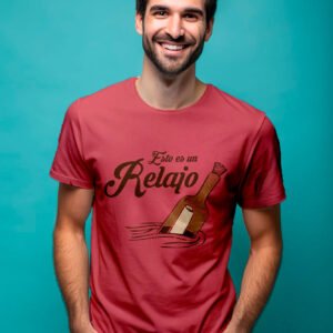 Primem Esto es un Relajo - Camiseta Gruesa Teñida para Hombre