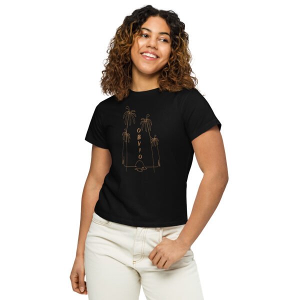 Camiseta de cintura alta para mujer