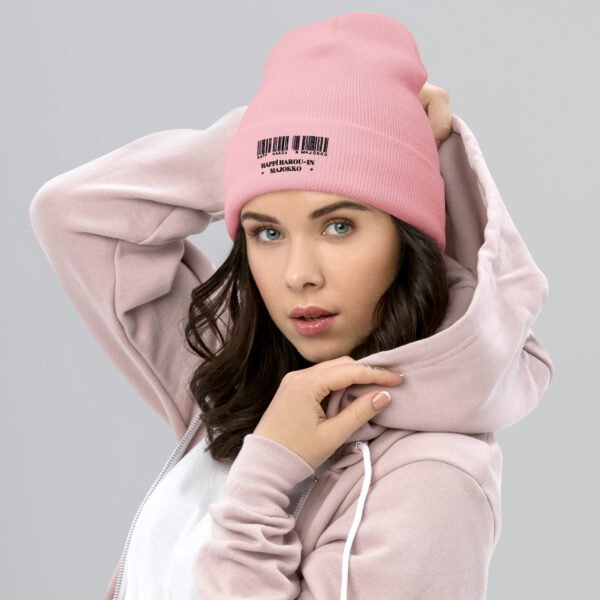 Gorro con borde vuelto