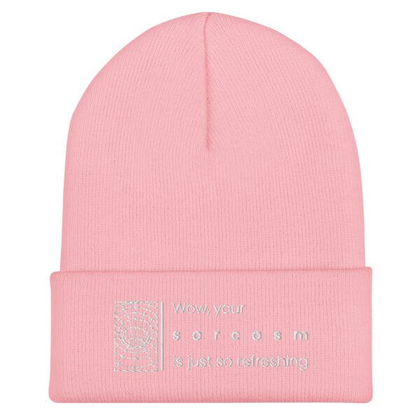 Gorro con borde vuelto
