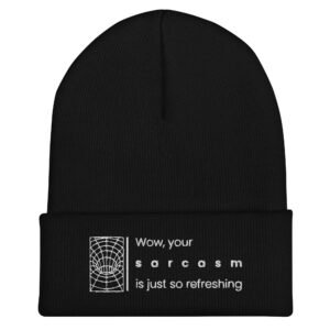 Gorro con borde vuelto