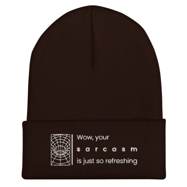Gorro con borde vuelto