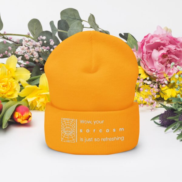 Gorro con borde vuelto
