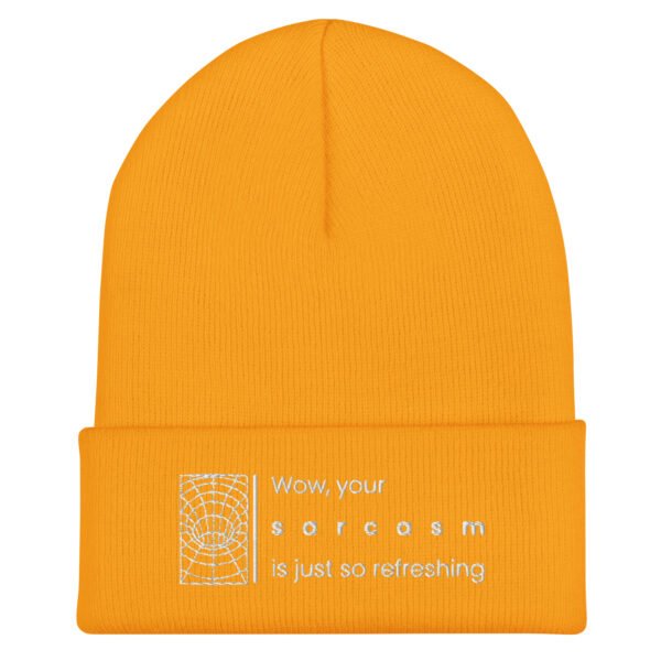Gorro con borde vuelto