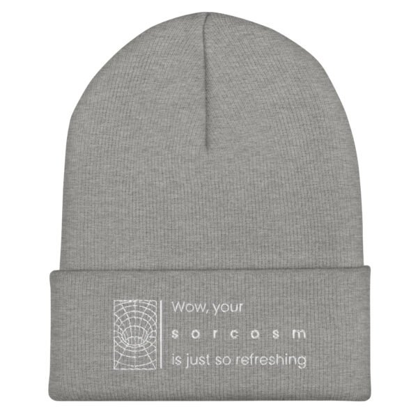 Gorro con borde vuelto