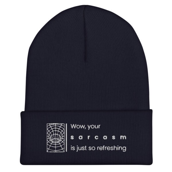 Gorro con borde vuelto