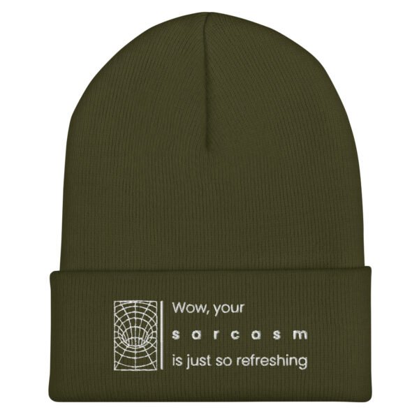 Gorro con borde vuelto