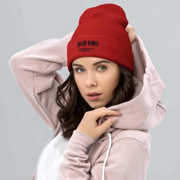 Gorro con borde vuelto