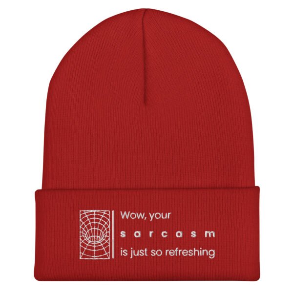 Gorro con borde vuelto