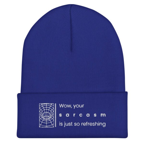 Gorro con borde vuelto