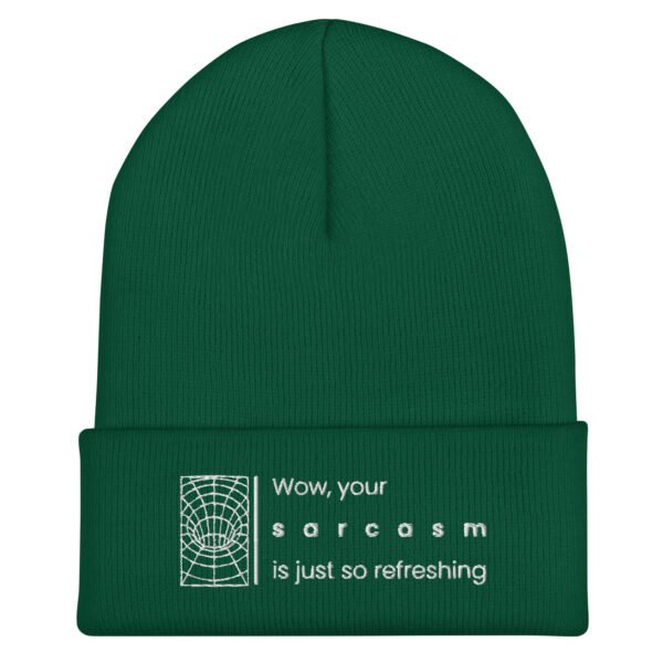 Gorro con borde vuelto