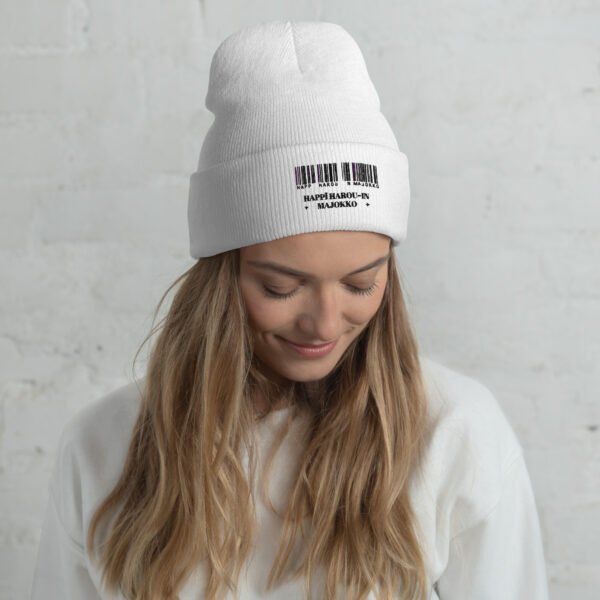 Gorro con borde vuelto