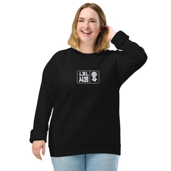 Sudadera orgánica raglán unisex