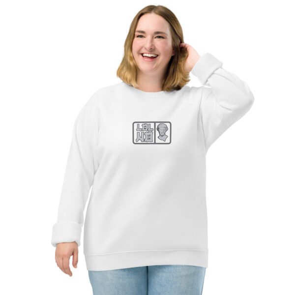 Sudadera orgánica raglán unisex