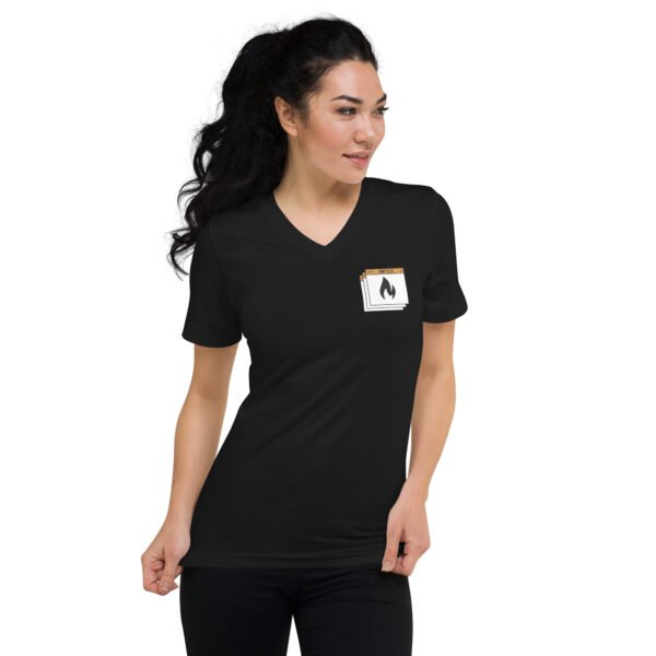 Unisex Short Sleeve V-Neck T-Shirt